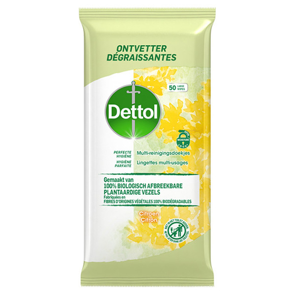 Dettol Schoonmaakdoekjes Bio afbreekbaar Citrus - 50 stuks  SDE01051 - 1