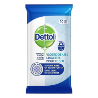 Dettol Vloerdoekjes Perfecte Hygiëne | Zonder bleek (10 doekjes)  SDE01040
