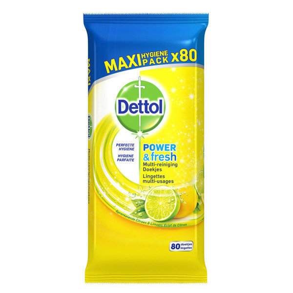 Dettol hygiënische doekjes citroen (80 stuks)  SDE00048 - 1