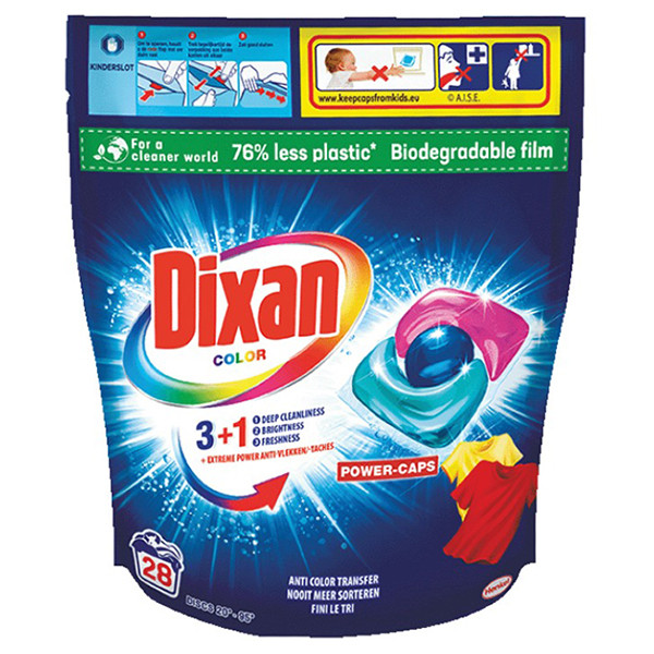 Dixan 3+1 Extreme Power Caps Color (28 wasbeurten) SDI00042 - 1
