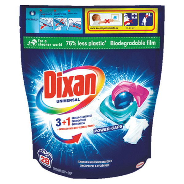 Dixan 3+1 Extreme Power Caps Universeel (28 wasbeurten) SDI00044 - 1