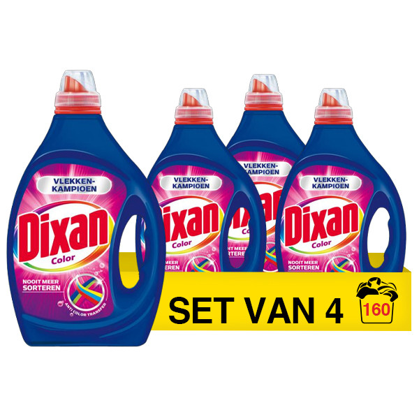 Dixan Aanbieding: Dixan Gel Wasmiddel Color 2 L (4 stuks - 160 wasbeurten)  SDI00039 - 1