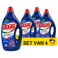 Dixan Aanbieding: Dixan Vloeibaar Wasmiddel Lavender 1,75 L (4 stuks - 140 wasbeurten)  SDI00033