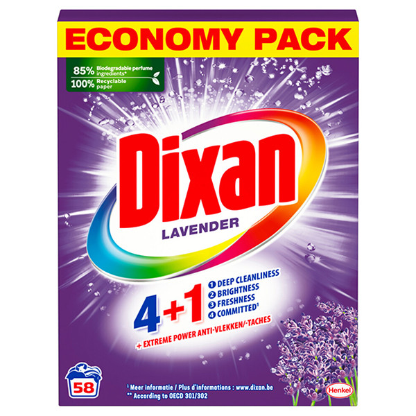 Dixan Waspoeder 4+1 Extreme Power Lavendel 3,48 kg (58 wasbeurten)  SDI00046 - 1