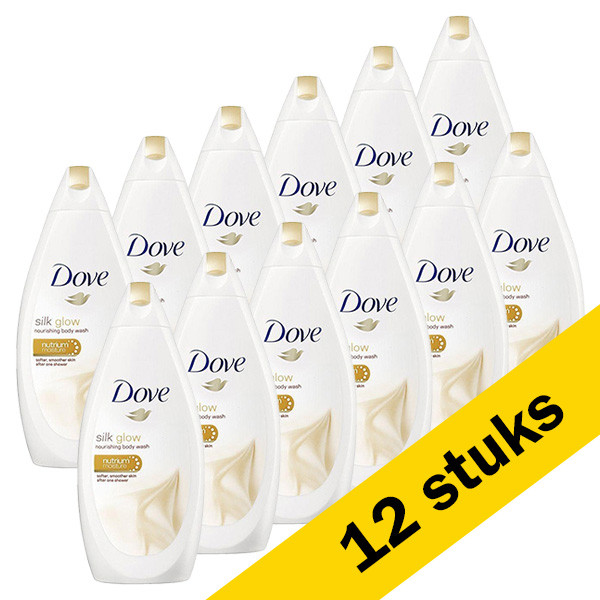 Dove Aanbieding: 12x Dove douchegel Silk Glow (500 ml)  SDO00313 - 1