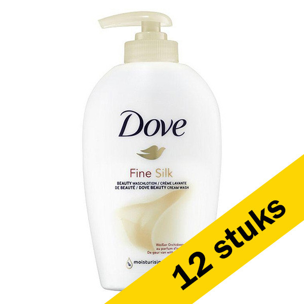 Dove Aanbieding: 12x Dove handzeep Fine Silk (250 ml)  SDO00328 - 1