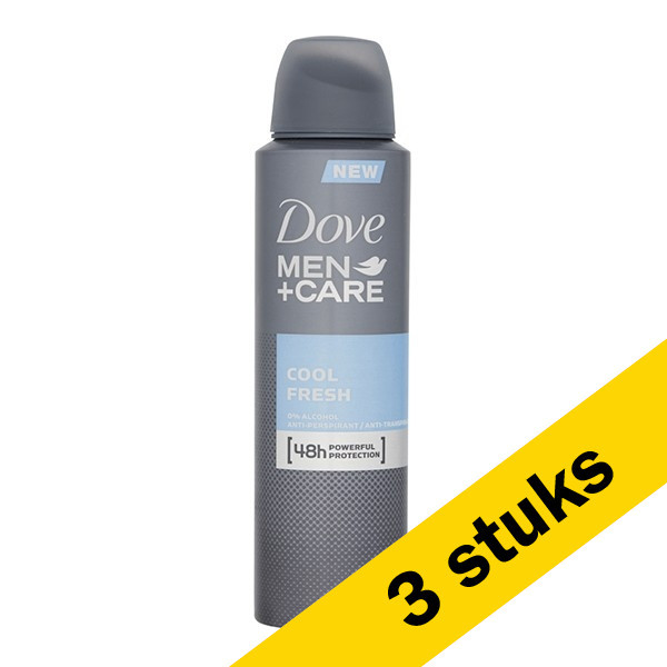 Dove Aanbieding: 3x Dove deodorant spray Care Cool Fresh for men (150 ml)  SDO00271 - 1