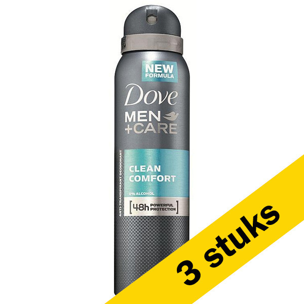 Dove Aanbieding: 3x Dove deodorant spray Clean Comfort for men (150 ml)  SDO00178 - 1