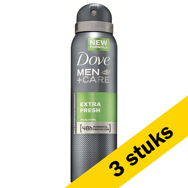 Dove Aanbieding: 3x Dove deodorant spray Extra Fresh for men (150 ml)  SDO00174 - 1
