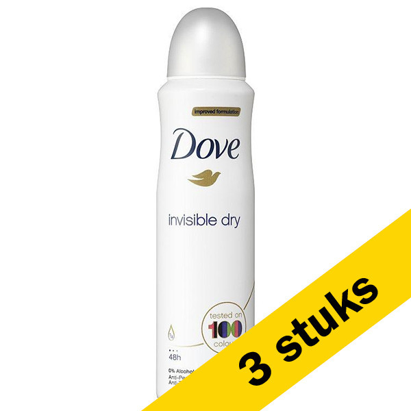 Dove Aanbieding: 3x Dove deodorant spray Invisible Dry (150 ml)  SDO00190 - 1
