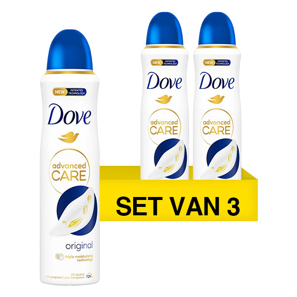 veerboot Vlek stad Aanbieding: 3x Dove deodorant spray Original (150 ml) Dove 123schoon.nl