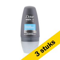 Dove Aanbieding: 3x Dove deoroller Clean Comfort for Men (50 ml)  SDO00171