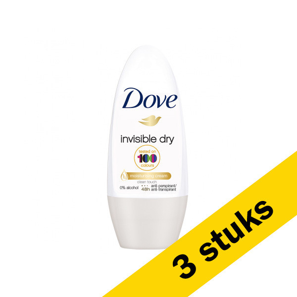 Dove Aanbieding: 3x Dove deoroller Invisible Dry (50 ml)  SDO00179 - 1