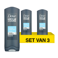 Dove Aanbieding: 3x Dove douchegel Care Clean Comfort for Men (250 ml)  SDO00280