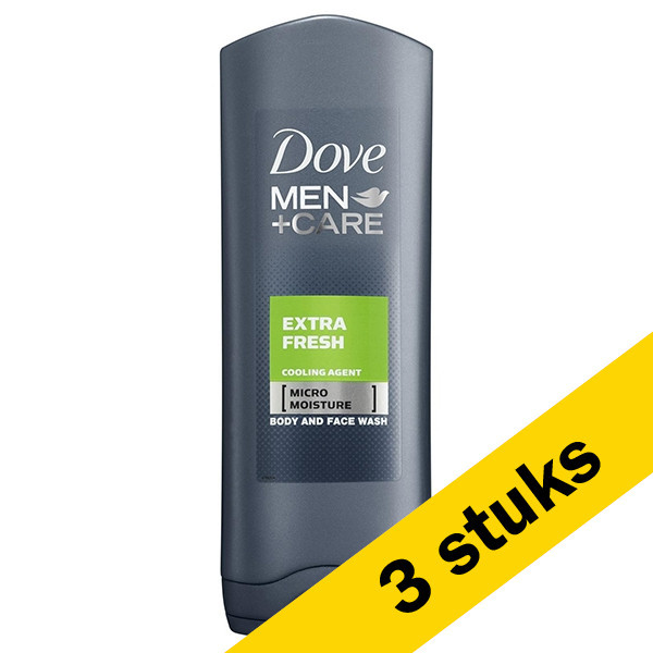 Dove Aanbieding: 3x Dove douchegel Care Extra Fresh for Men (400 ml)  SDO00277 - 1