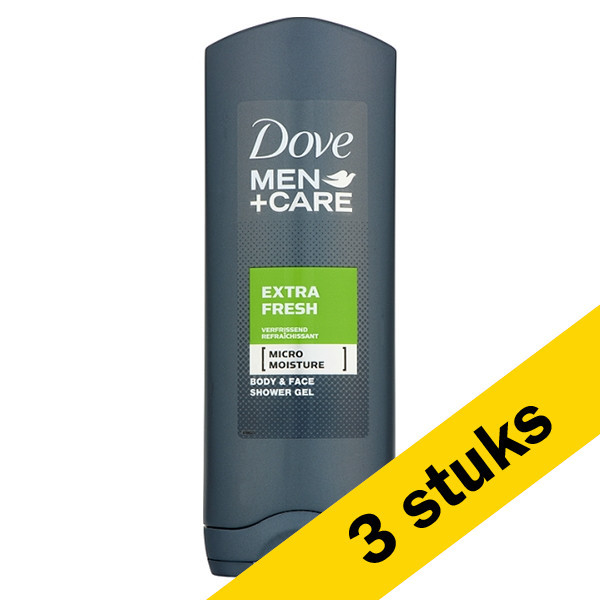 Dove Aanbieding: 3x Dove douchegel Extra Fresh for Men (250 ml)  SDO00279 - 1