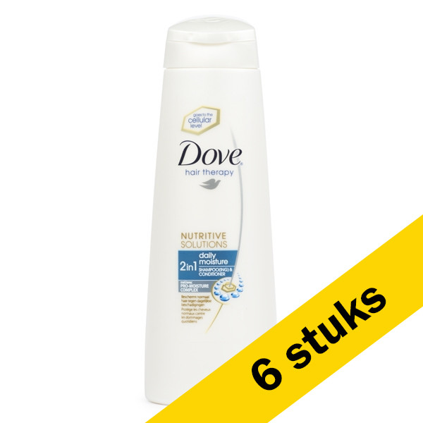 Dove Aanbieding: 6x Dove Daily Moisture 2-in-1 shampoo (250 ml)  SDO00488 - 1