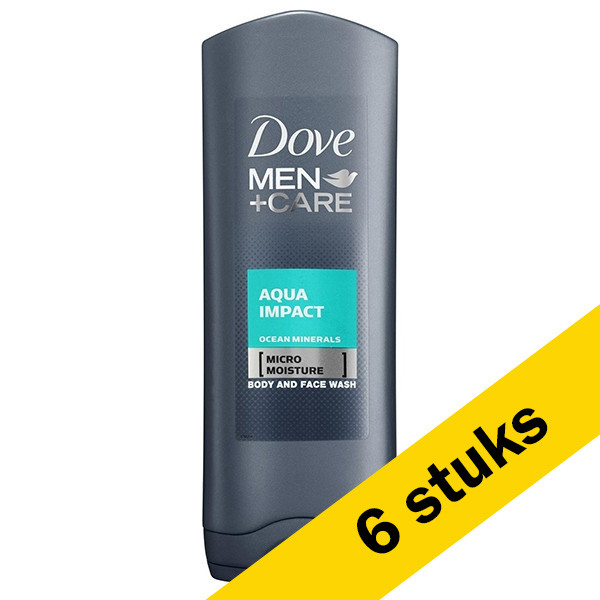 Dove Aanbieding: 6x Dove Men+Care douchegel Aqua Impact (400 ml)  SDO00322 - 1