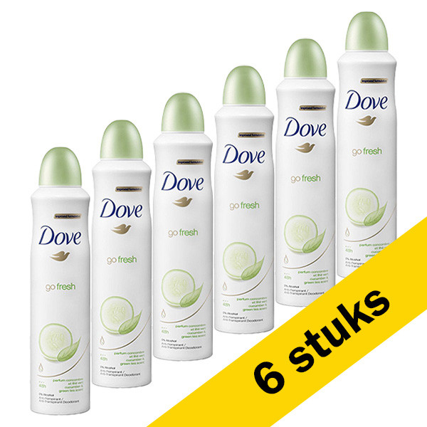 Dove Aanbieding: 6x Dove deodorant spray Go Fresh (250 ml)  SDO00311 - 1