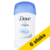 Aanbieding: 6x Dove deodorant stick Original (40 ml)