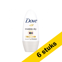 Dove Aanbieding: 6x Dove deoroller Invisible Dry (50 ml)  SDO00471