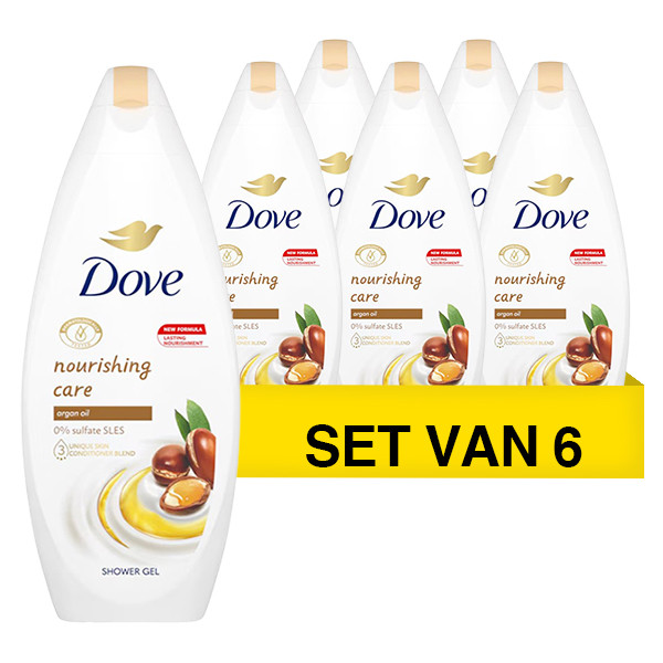 Dove Aanbieding: 6x Dove douchegel Nourishing Care & Oil (250 ml)  SDO00330 - 1