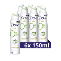 Dove Aanbieding: Dove 0% deodorant Cucumber & Green Tea (6x 150 ml)  SDO00343