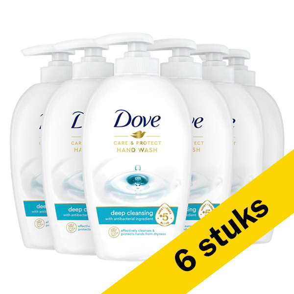 Dove Aanbieding: Dove Care & Protect handzeep met pomp (6x 250 ml)  SDO00373 - 1