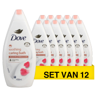 Aanbieding: Dove Caring Bath Almond Badcrème (12 stuks à 450 ml) SDO00608