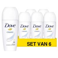 Dove Aanbieding: Dove Classic Deo Roll-On (6 stuks à 50 ml)  SDO00571