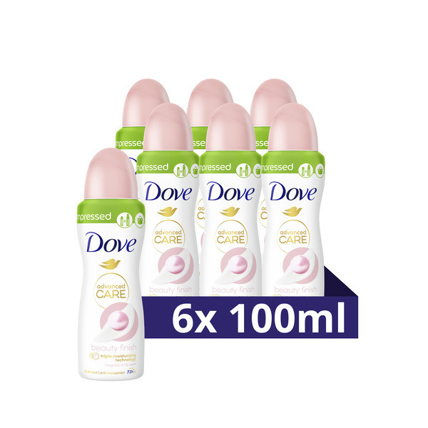 Dove Aanbieding: Dove Deodorant Beauty Finish  (100 ml) 6x  SDO00443 - 1