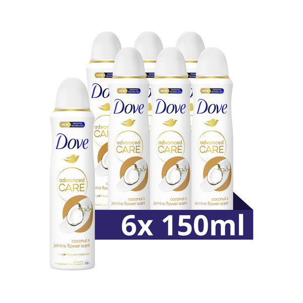Dove Aanbieding: Dove Deodorant Coconut & Jasmine (6x 150 ml)  SDO00445 - 1