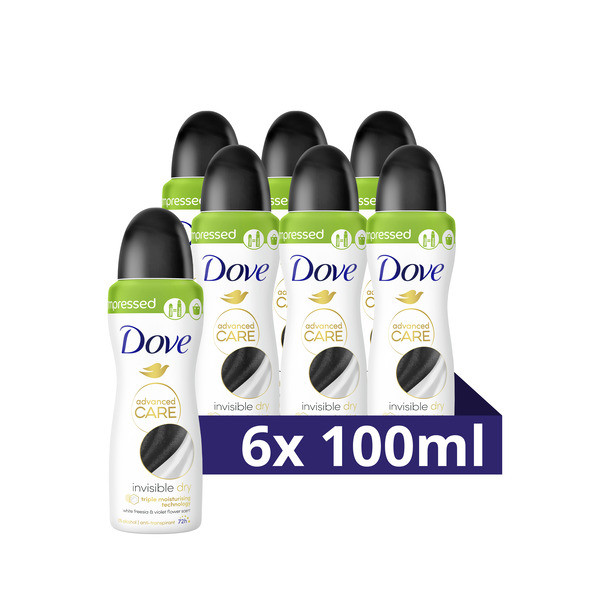 Dove Aanbieding: Dove Deodorant Invisible Dry (6x 100 ml)  SDO00457 - 1