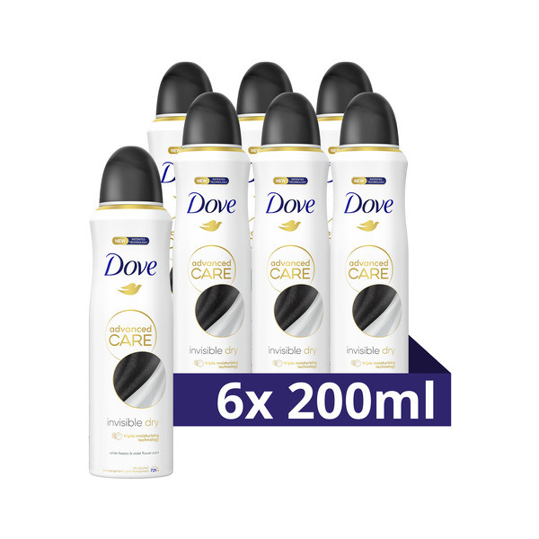 Dove Aanbieding: Dove Deodorant Invisible Dry (6x 200 ml)  SDO00459 - 1