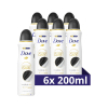 Aanbieding: Dove Deodorant Invisible Dry (6x 200 ml)