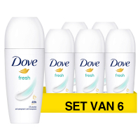Dove Aanbieding: Dove Deodorant Roll-On Fresh (6 stuks à 50 ml)  SDO00573