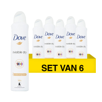 Dove Aanbieding: Dove Deodorant Spray Invisible Dry  (6 stuks - 250 ml)  SDO00312