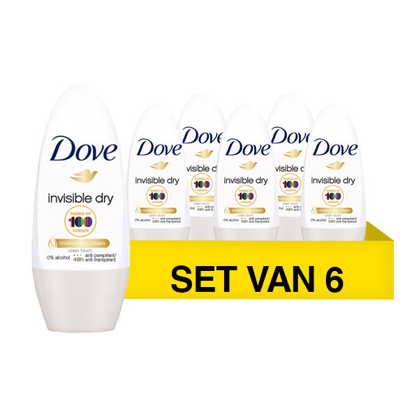 Dove Aanbieding: Dove Deoroller Invisible Dry (6 stuks - 50 ml)  SDO00471 - 1