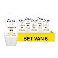 Dove Aanbieding: Dove Deoroller Invisible Dry (6 stuks - 50 ml)  SDO00471