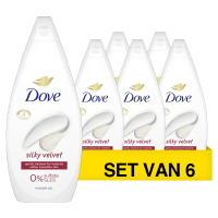 Aanbieding: Dove Douchecrème Silky Velvet (6 stuks à 720 ml) SDO00602