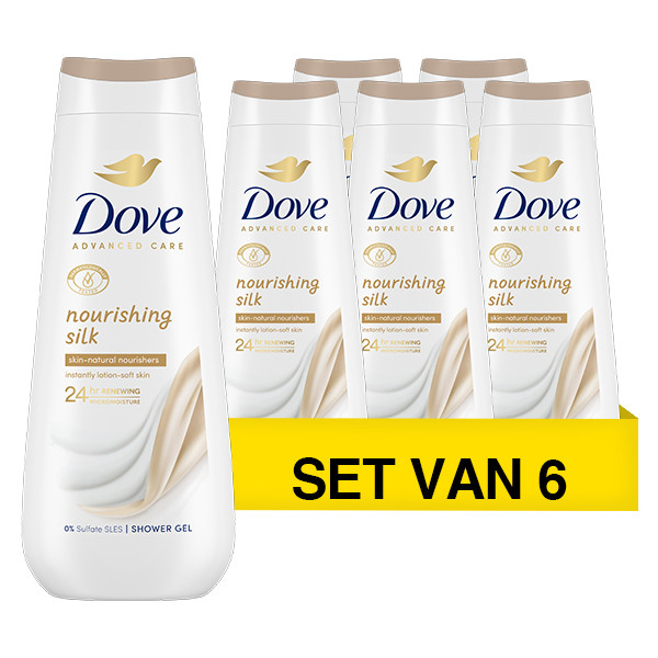 Dove Aanbieding: Dove Douchegel Nourishing Silk (6 flessen - 600 ml)  SDO00535 - 1