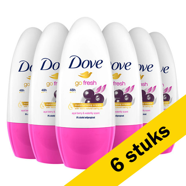 Dove Aanbieding: Dove Go Fresh Acai Roller (6x 50 ml)  SDO00371 - 1
