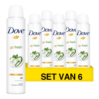 Dove Aanbieding: Dove Go Fresh Deospray Fresh Cucumber (6 stuks à 200 ml)  SDO00578