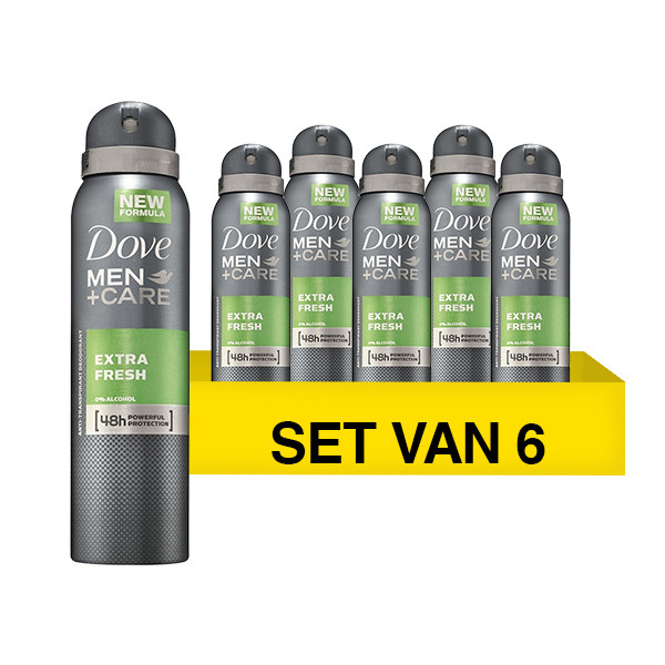 Aanbieding: Dove Men+Care Deodorant Spray Extra Fresh (6 stuks - 150 ml) SDO00473 - 1