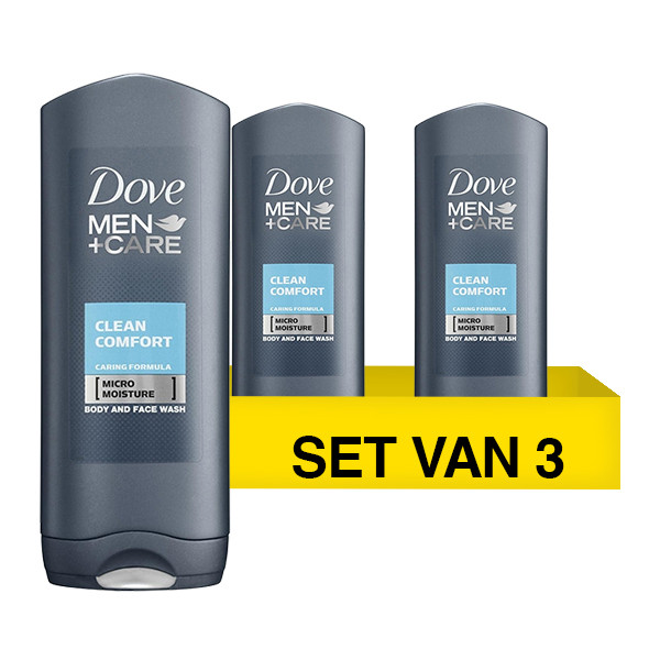 Dove Aanbieding: Dove Men+Care Douchegel Clean Comfort (3 stuks - 400 ml)  SDO00278 - 1