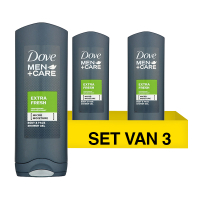Dove Aanbieding: Dove Men+Care douchegel Extra Fresh (3 stuks - 250 ml)  SDO00279