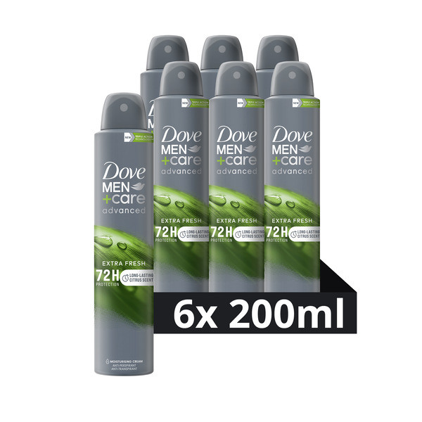 Dove Aanbieding: Dove Men+ Care Deodorant Extra Fresh (6x 200 ml)  SDO00391 - 1