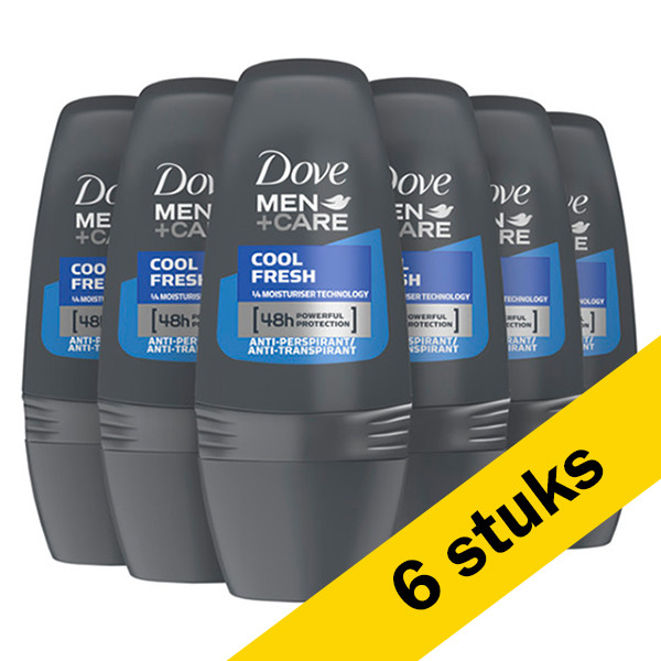 Dove Aanbieding: Dove Men+ Care Deodorant Roller Cool Fresh (6x 50 ml)  SDO00385 - 1