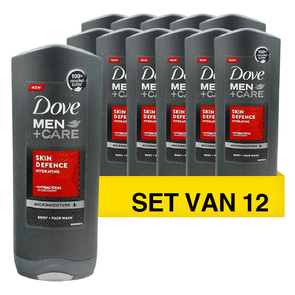 Dove Aanbieding: Dove Men+ Care Shower Gel Skin Defence (12 flessen van 250 ml)  SDO00341 - 1