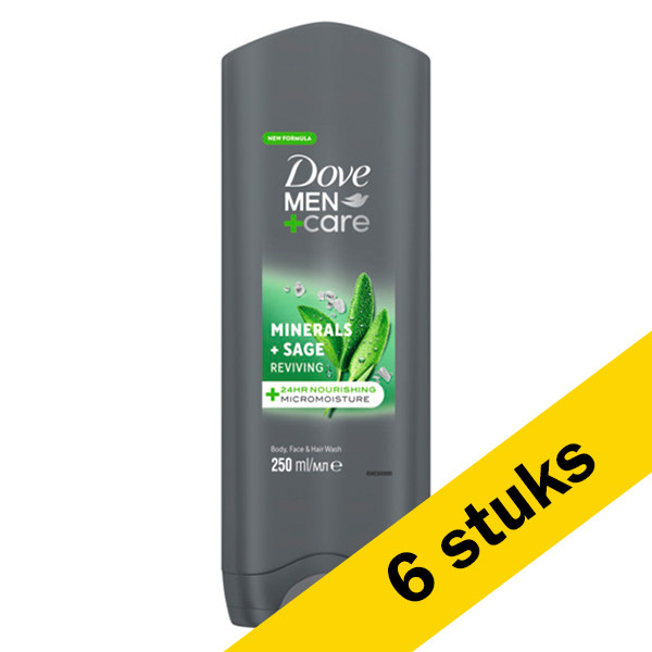 Dove Aanbieding: Dove Men+ Care douchegel Shower Mineral&Sage  (6x 250 ml)  SDO00403 - 1